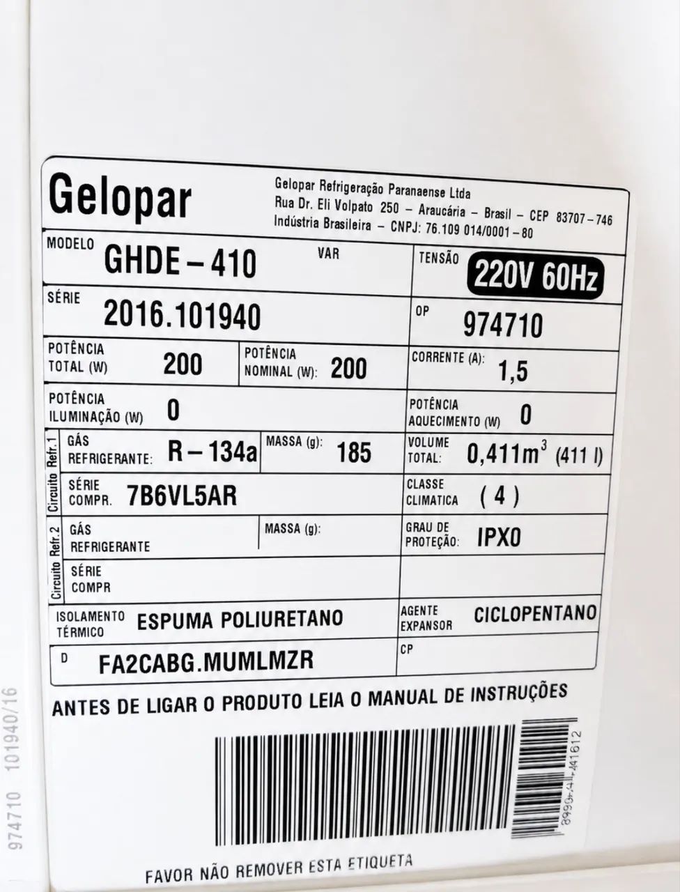 Freezer GeloPar 410 lts horizontal com porta de vidro - Foto 5