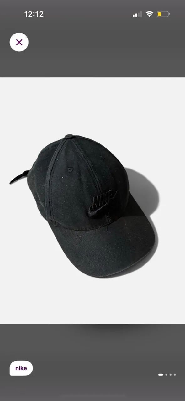 boné preto nike original 