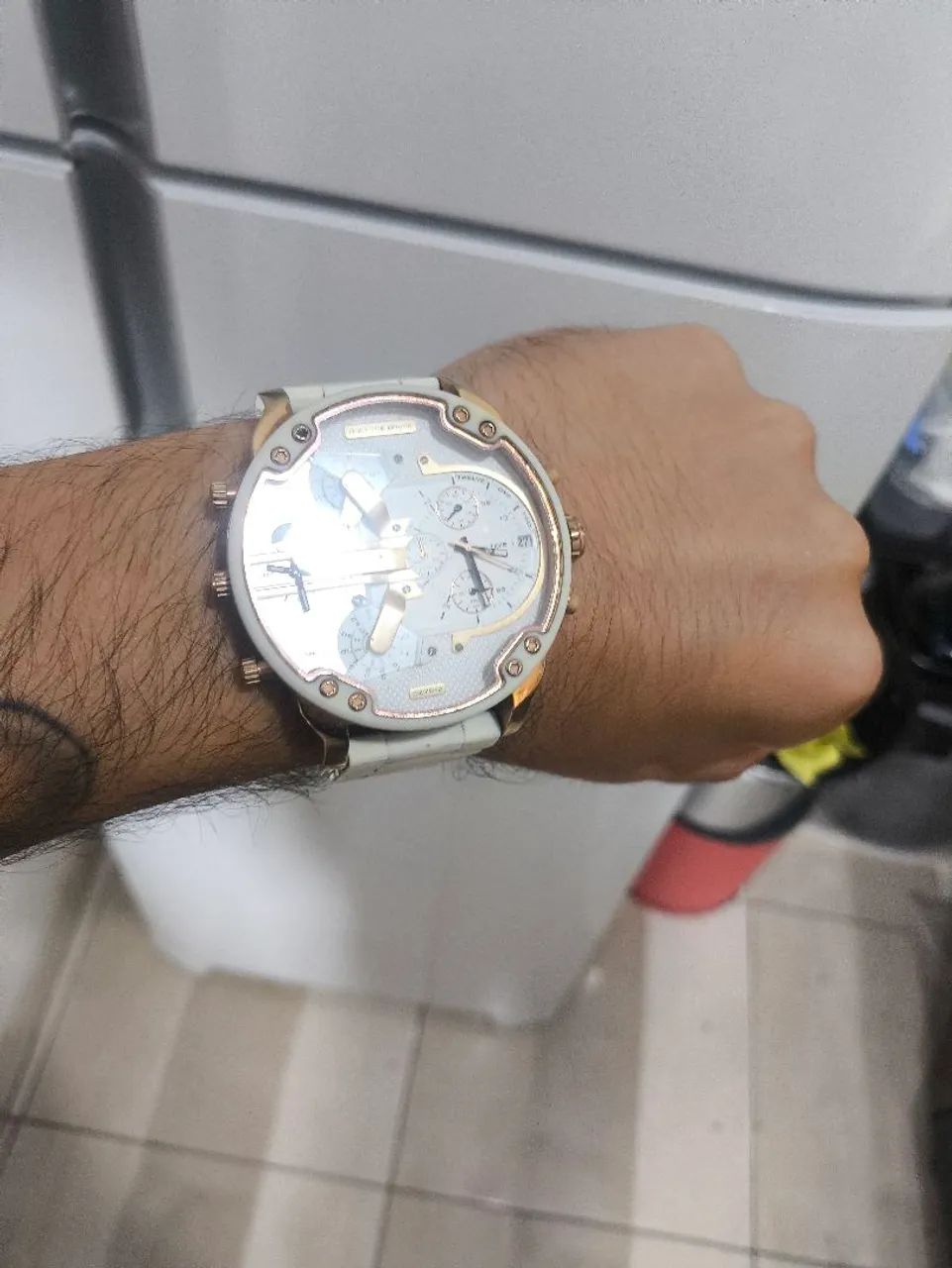 Relógio Diesel DZ7312 branco - Foto 4