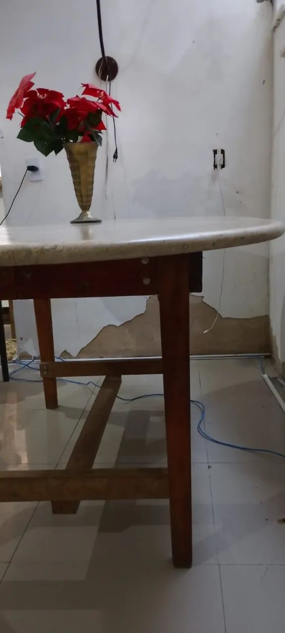 Mesa mormore bege Banhia  - Foto 3