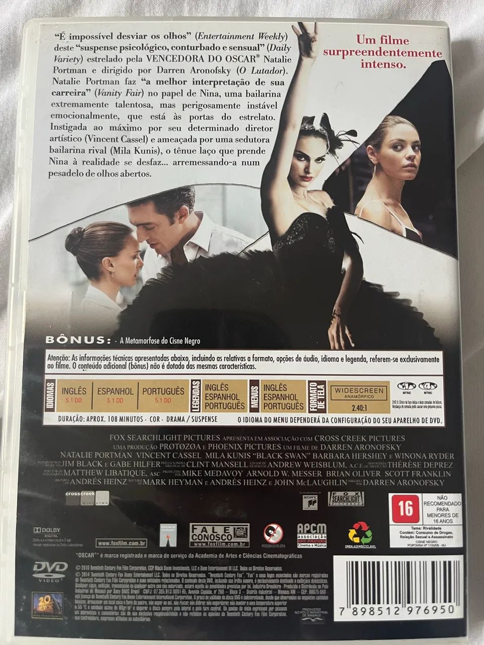DVD Cisne Negro - Foto 2