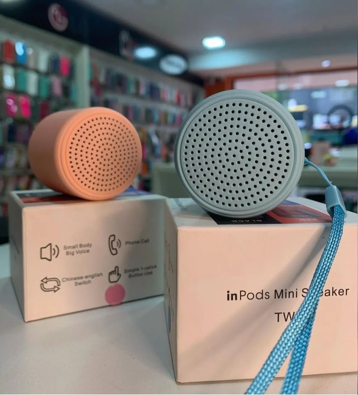 Mini caixa de som portátil bluetooth 