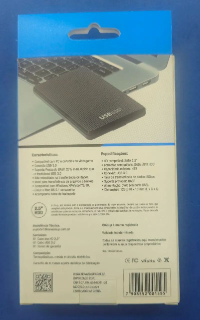 Case para HD 2.5' - USB 3.0 - Foto 2