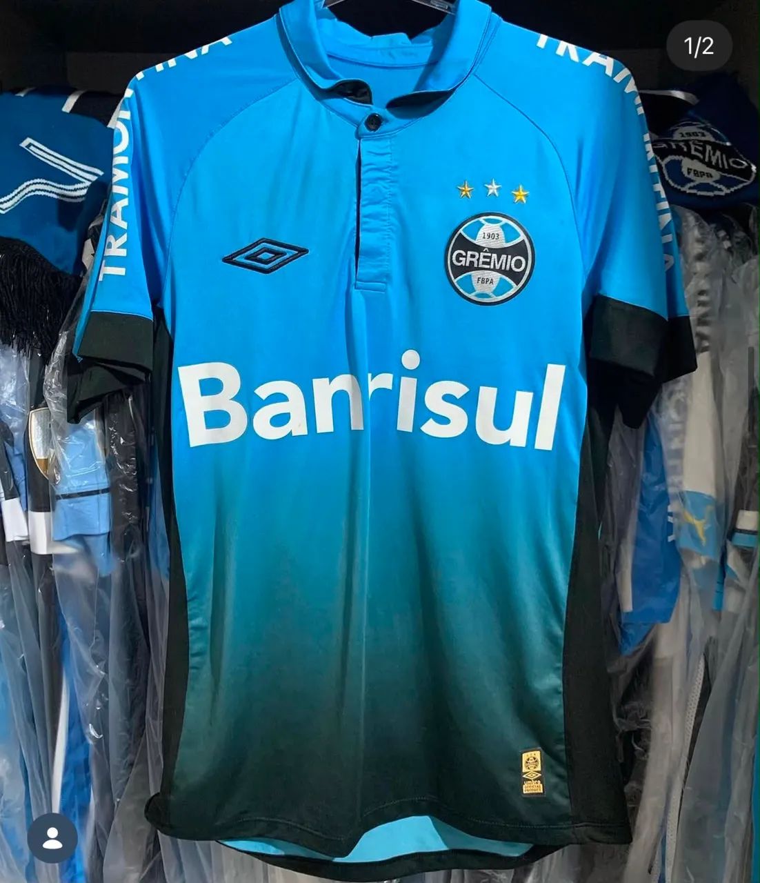 Camisa Umbro Grêmio 2015 Degradê Fernandinho 77 - Roupas