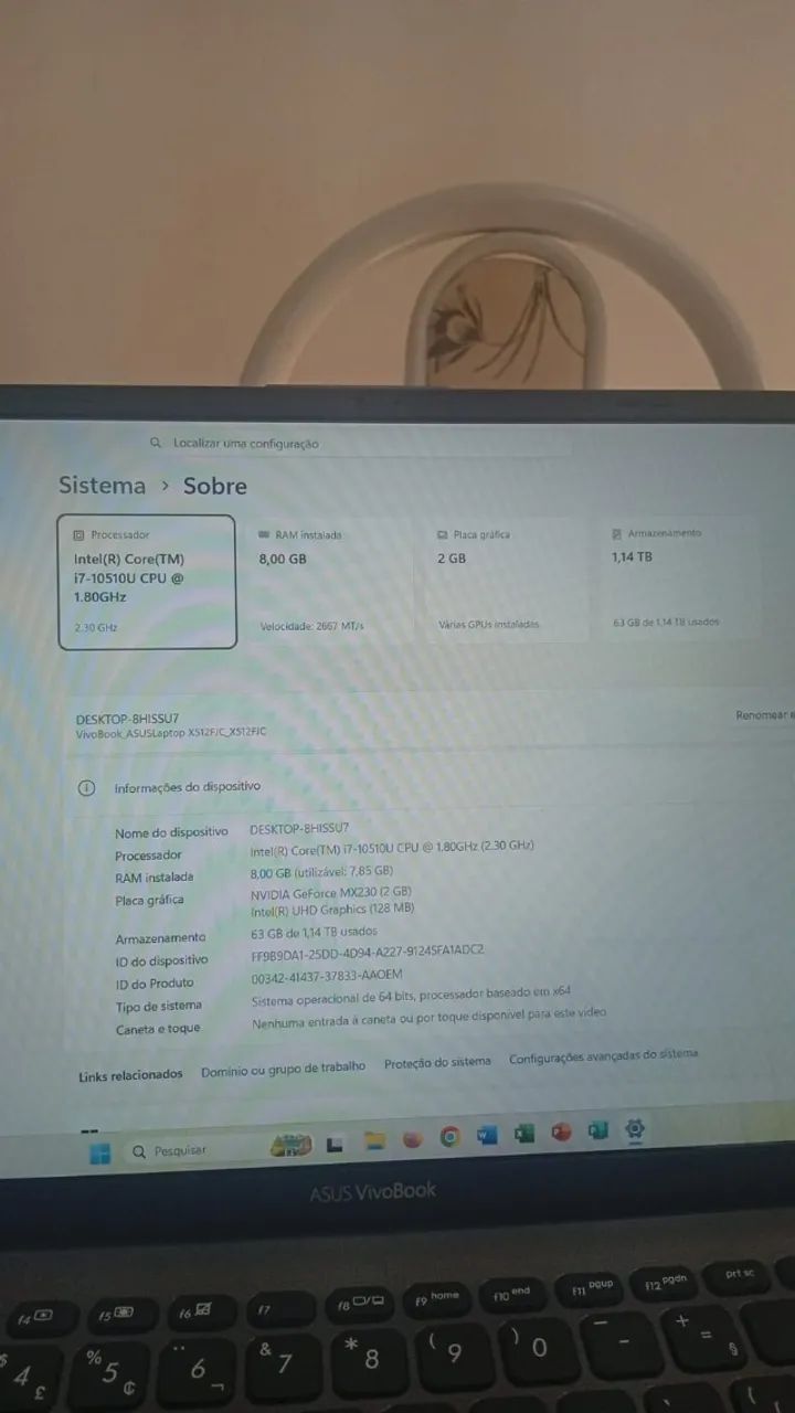 Notebook Asus Intel core i7 + placa de vídeo dedicada - Foto 3