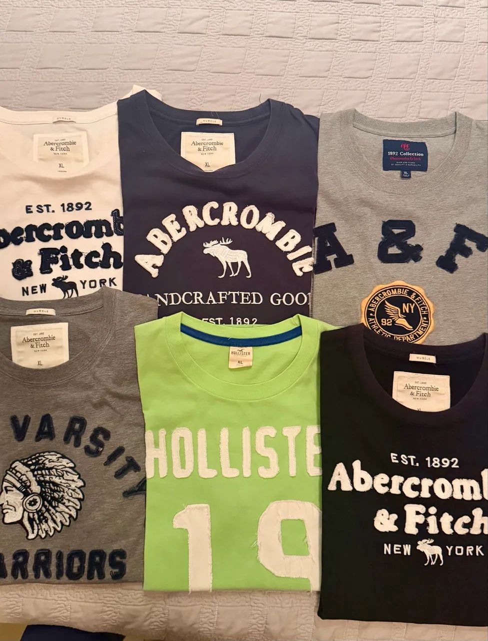 Kit com 6 camisetas Abercrombie 