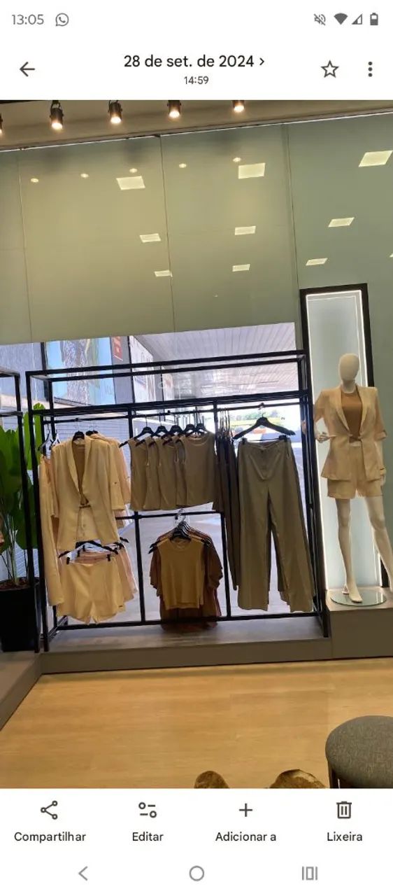 Vendo duas araras planejadas interativas para loja de roupa com 1 base de led de manequi - Foto 5