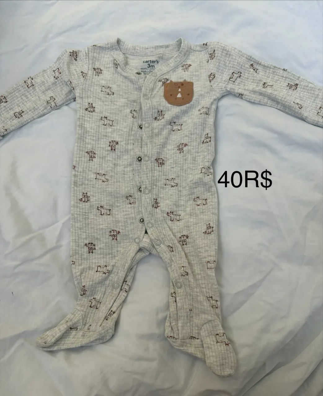 Macacão carters 3 meses - Foto 4