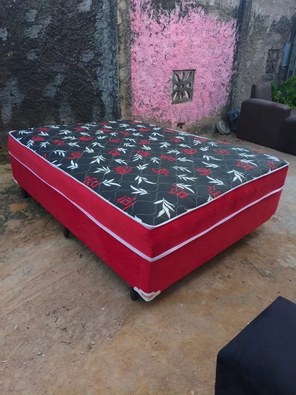 Camas Box casal de mola e espuma a pronta entrega 