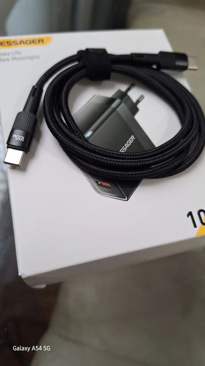 Carregador Essager 100W + Cabo Tipo C de 100W de 1 Metro  - Foto 2