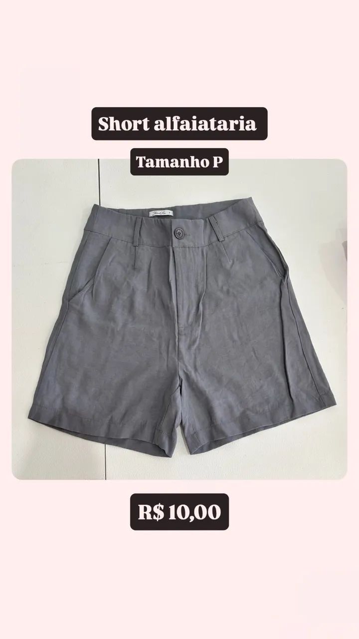DESAPEGO SHORTS ALFAIATARIA/ACADEMIA - Foto 4
