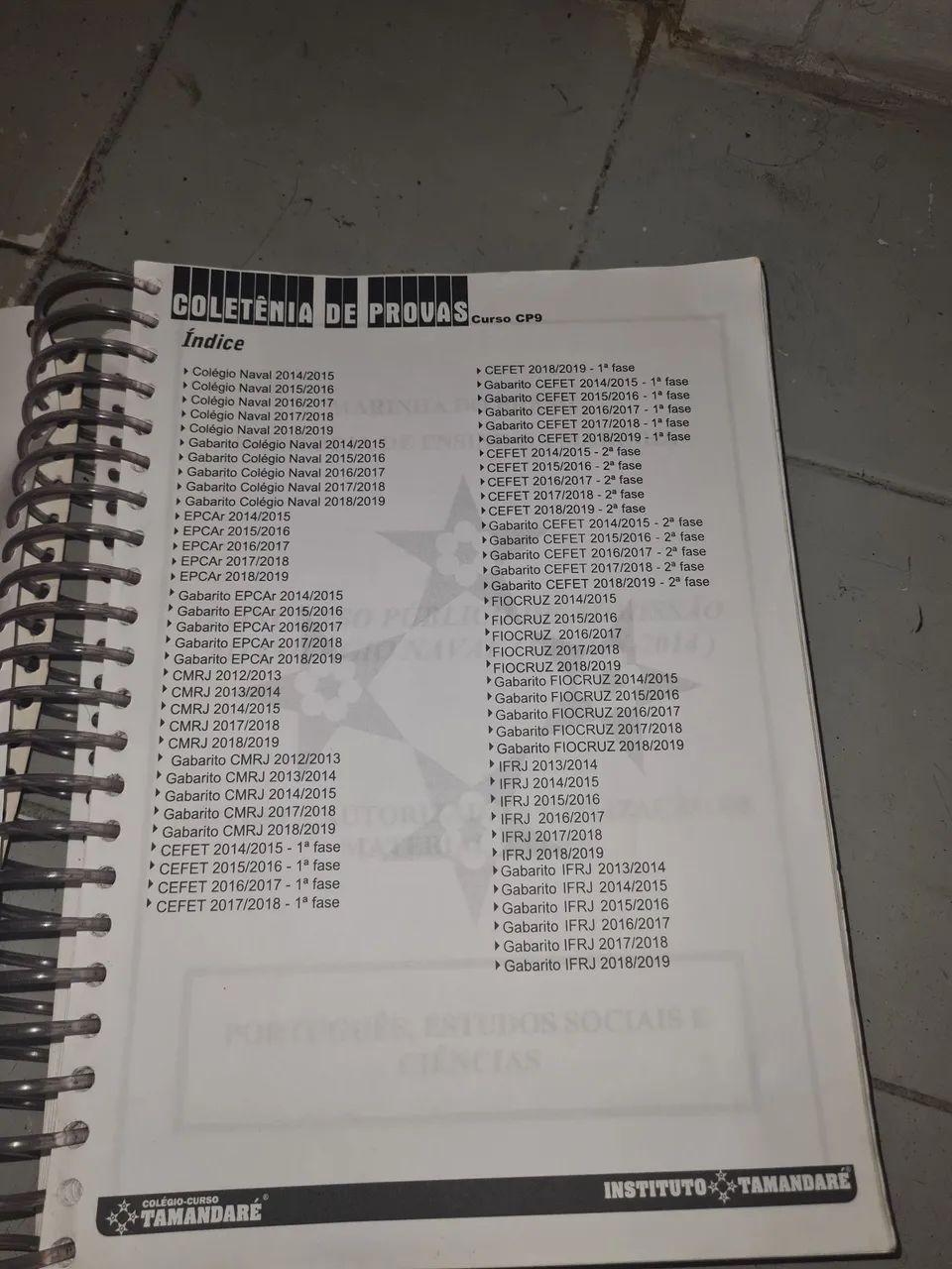 Apostila coletanea de Provas Tamandaré preparatório ensino médio - Foto 2