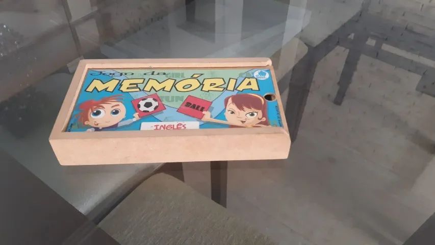  Jogo da Memória Infantil em Madeira - Inglês | Educativo
