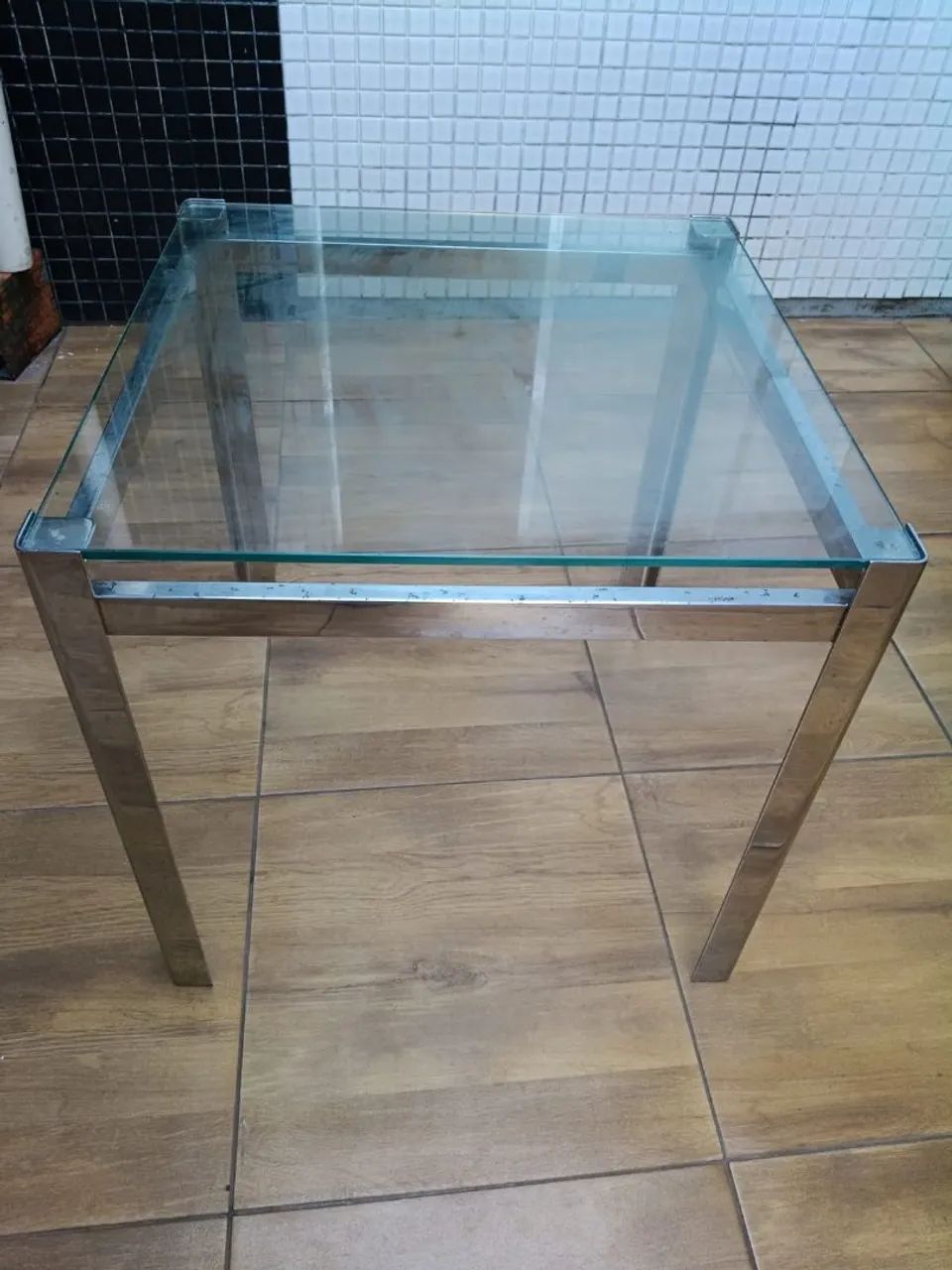 Mesa de vidro inox  - Foto 3