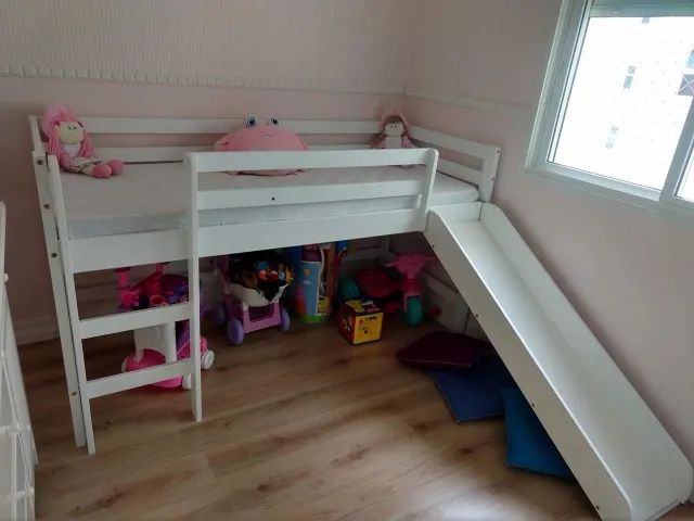 Cama infantil com escorregador - Foto 2