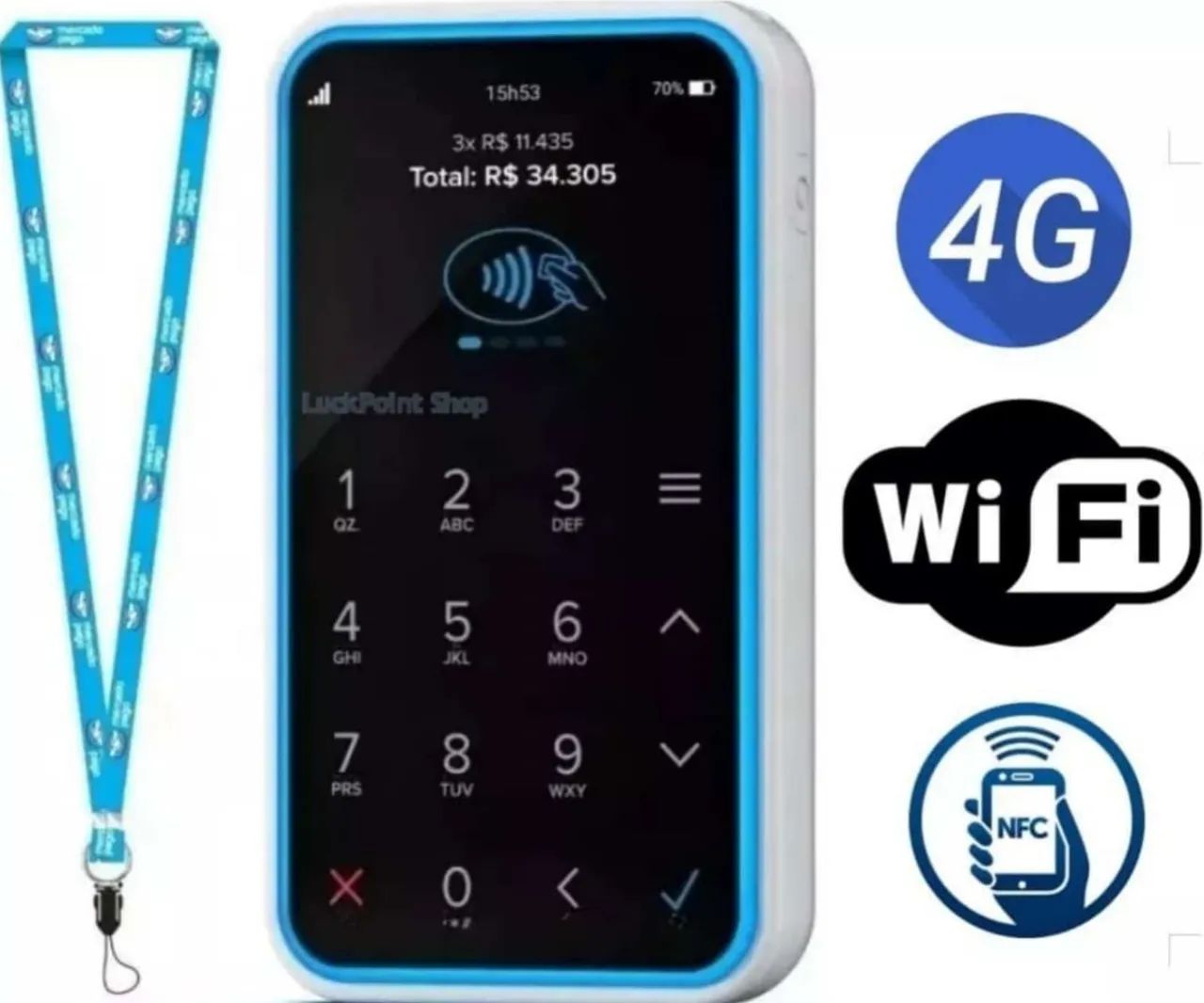 Maquininha com sinal 4g - Point Air.