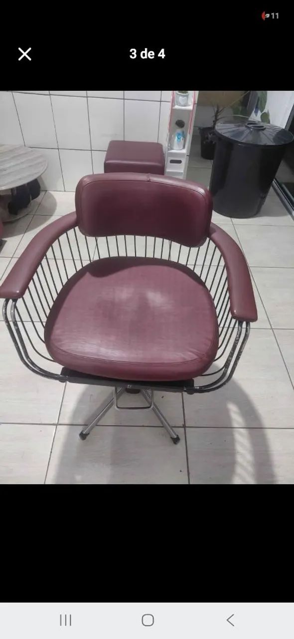 Cadeira hidráulica para cabeleireiro ou barbeiro  - Foto 2