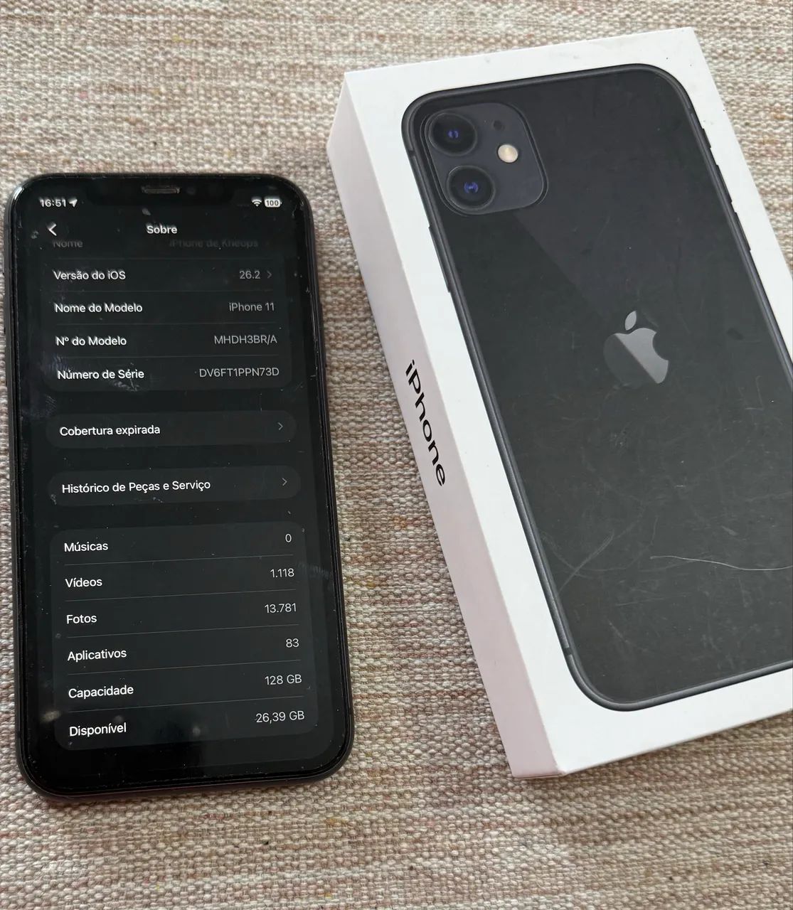 iPhone 11 256 GB com Caixa e Nota 