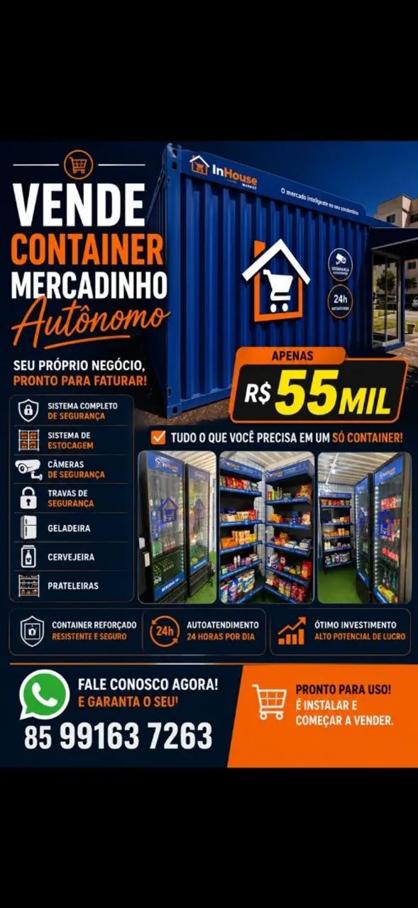 Vendo container supermercado
