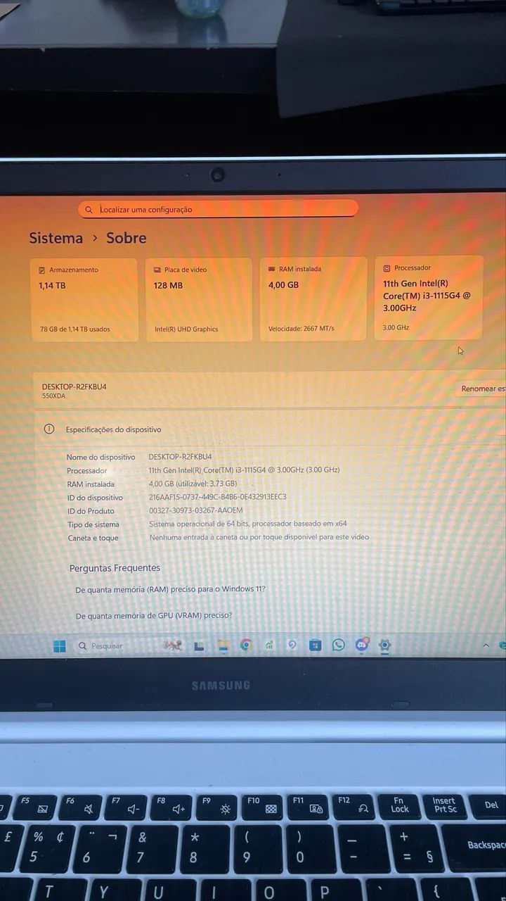 Notebook Samsung Branco - Foto 5