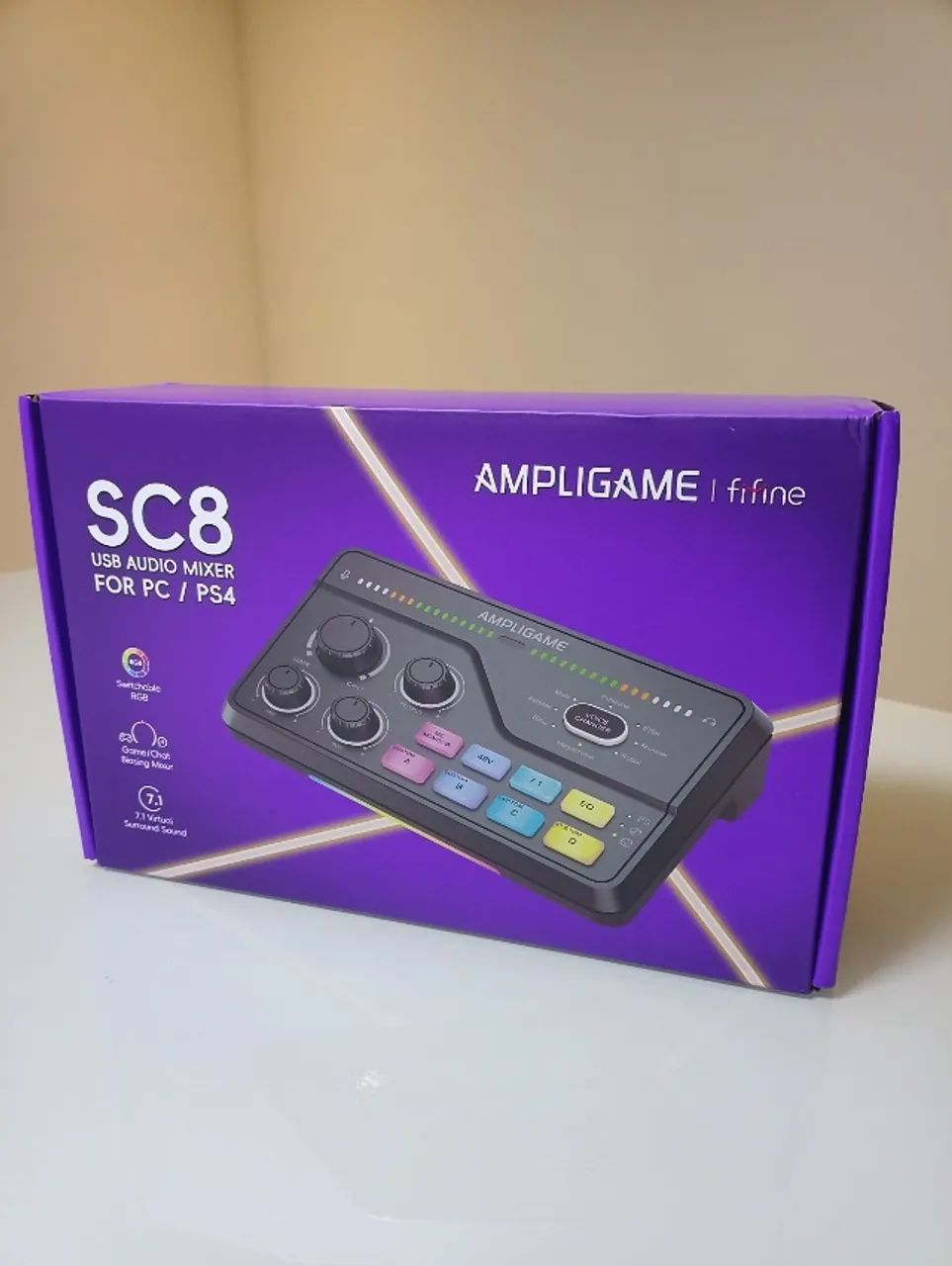 Fifine Sc8 - Mixer De Áudio Usb Profissional Para Pc / Ps4 - Foto 2