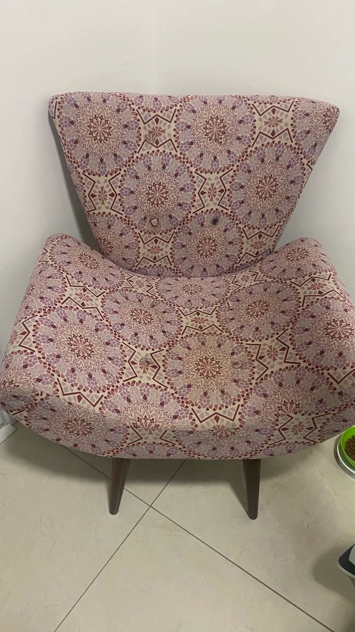 2 Poltronas Decorativa Estampada - Foto 2