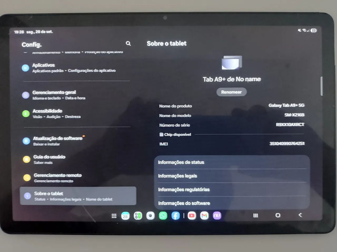 Tablet Samsung A9+ tela 11 polegadas - Foto 3