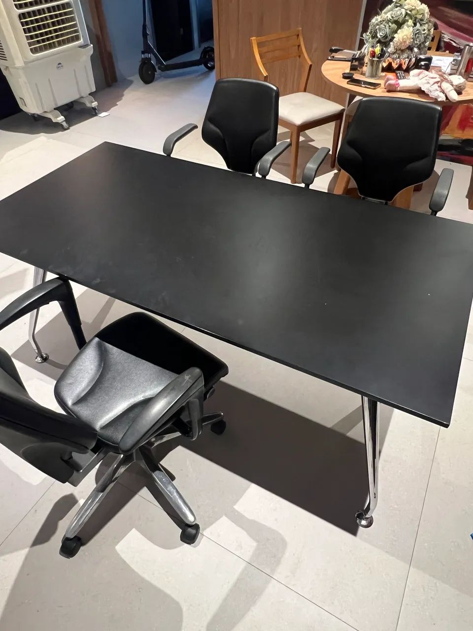 Conjunto escritório completo, mesa cadeiras  - Foto 3