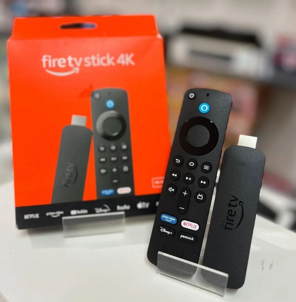 Amazon Fire Tv Stick 4k wifi 6 2° geração Com Alexa E Comandos De Tv