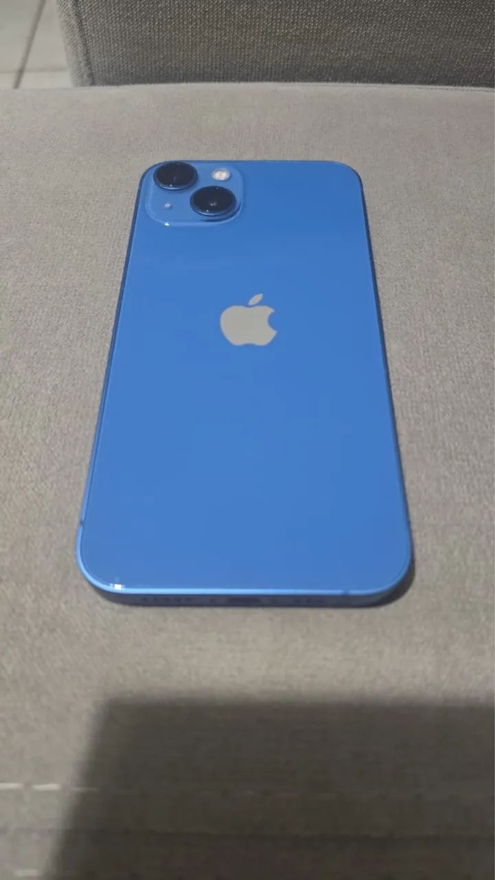 iPhone 13 Azul 128GB - Único Dono, Completo com Caixa e Nota