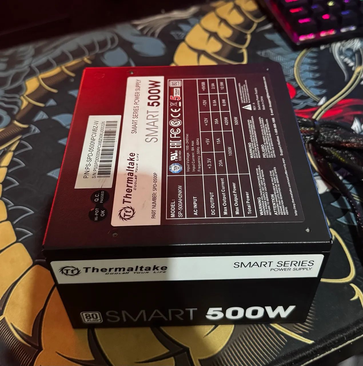 Fonte Thermaltake Smart 500W 80 Plus White  - Foto 5