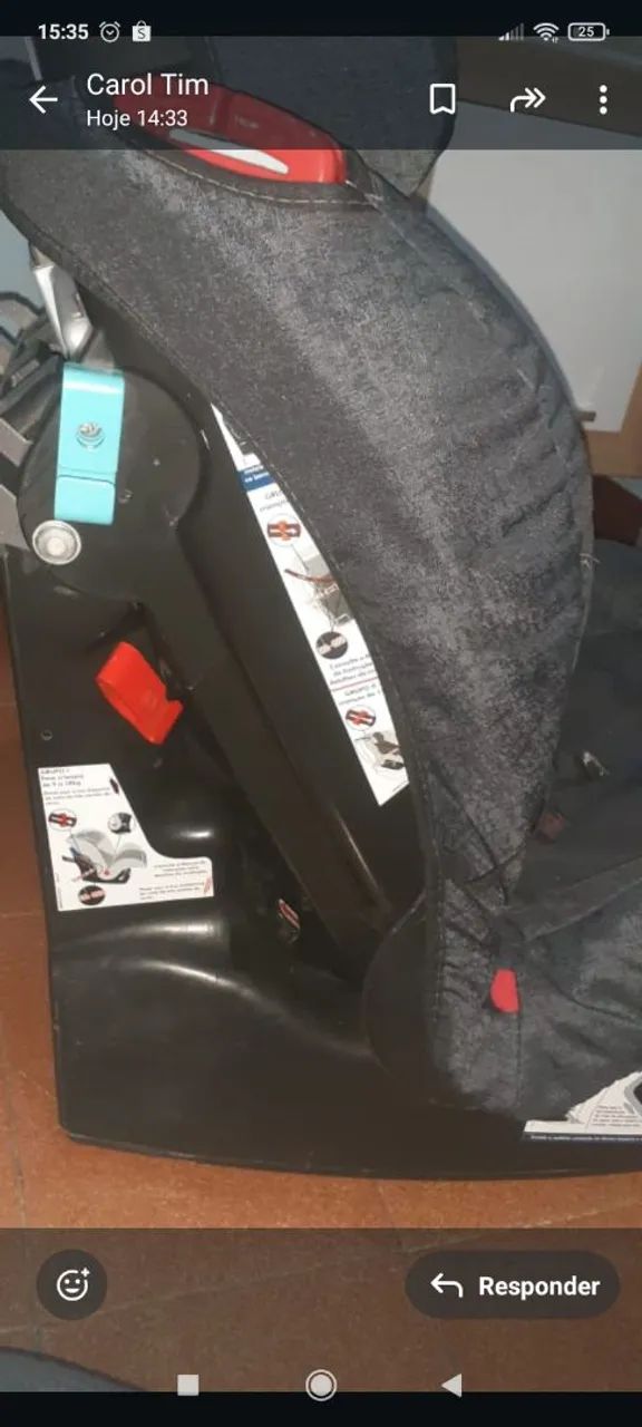Cadeirinha para transportar crianças no carro  - Foto 2