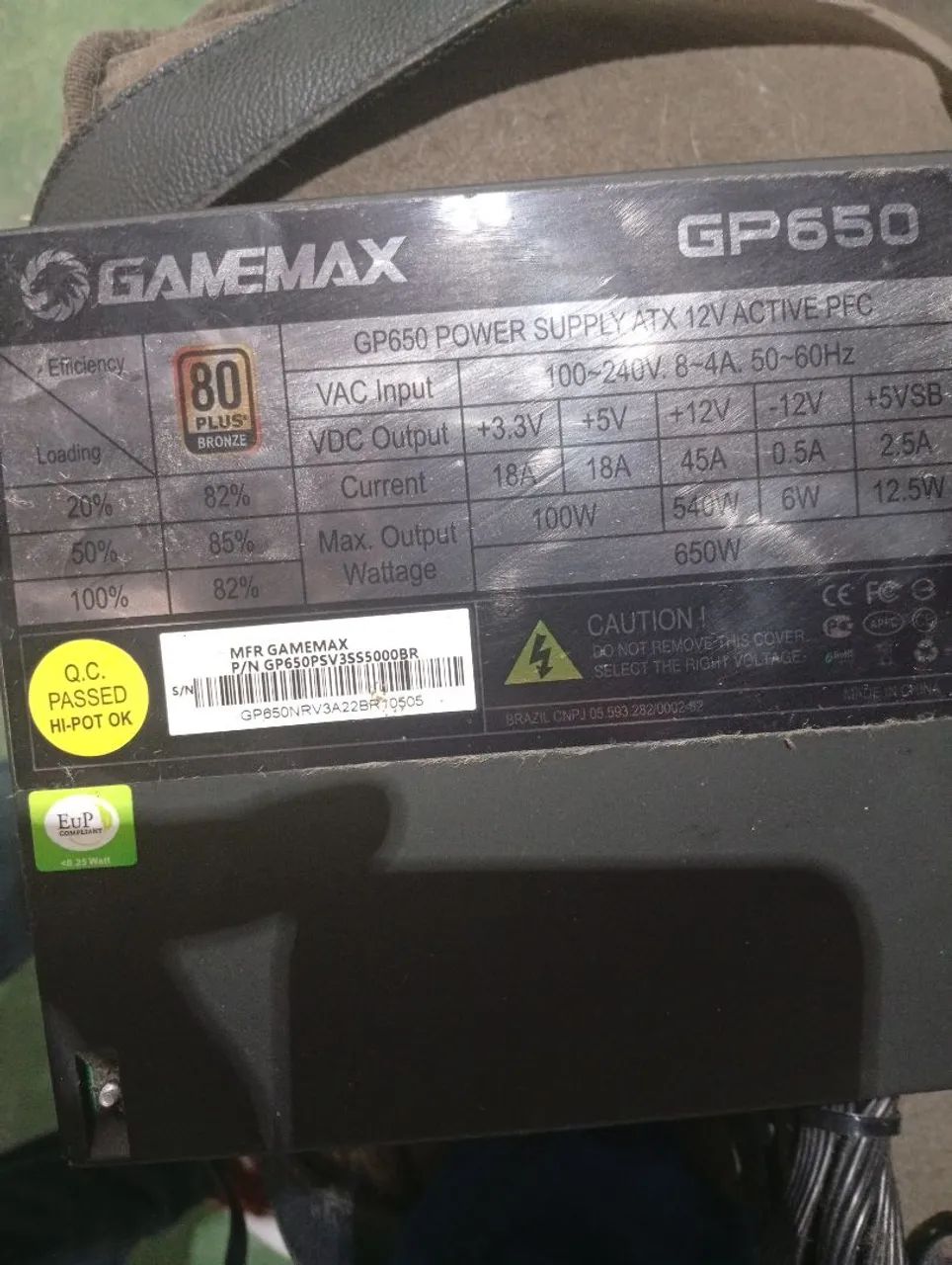 Fonte Gamemax 650w bronze 80 plus - Foto 2