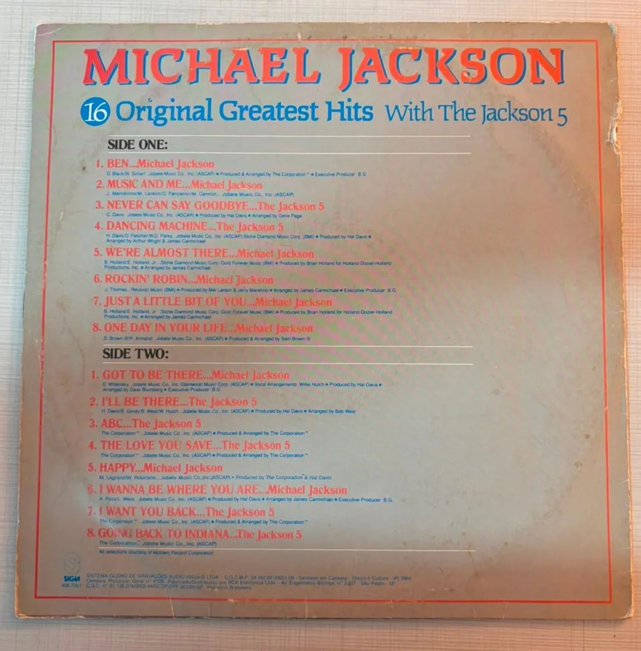 Disco de Vinil/LP - Michael Jackson "16 Original Greatest Hits 1984 - Foto 2