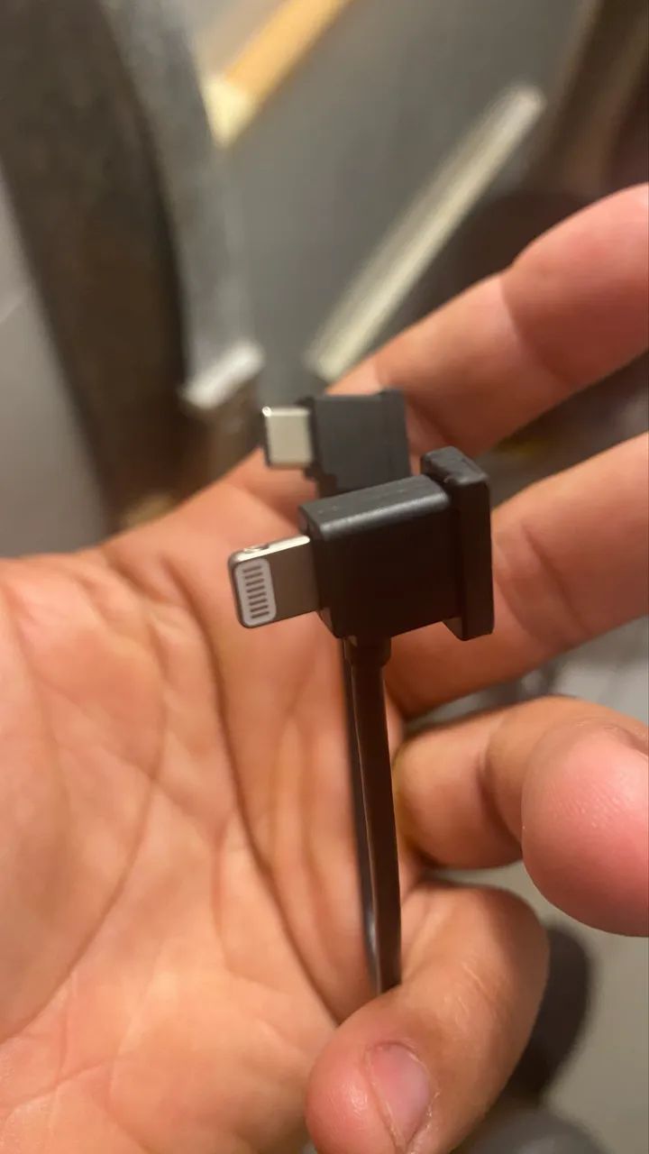 Cabo OTG para controle DJI Tipo C para  Lightning iPhone 