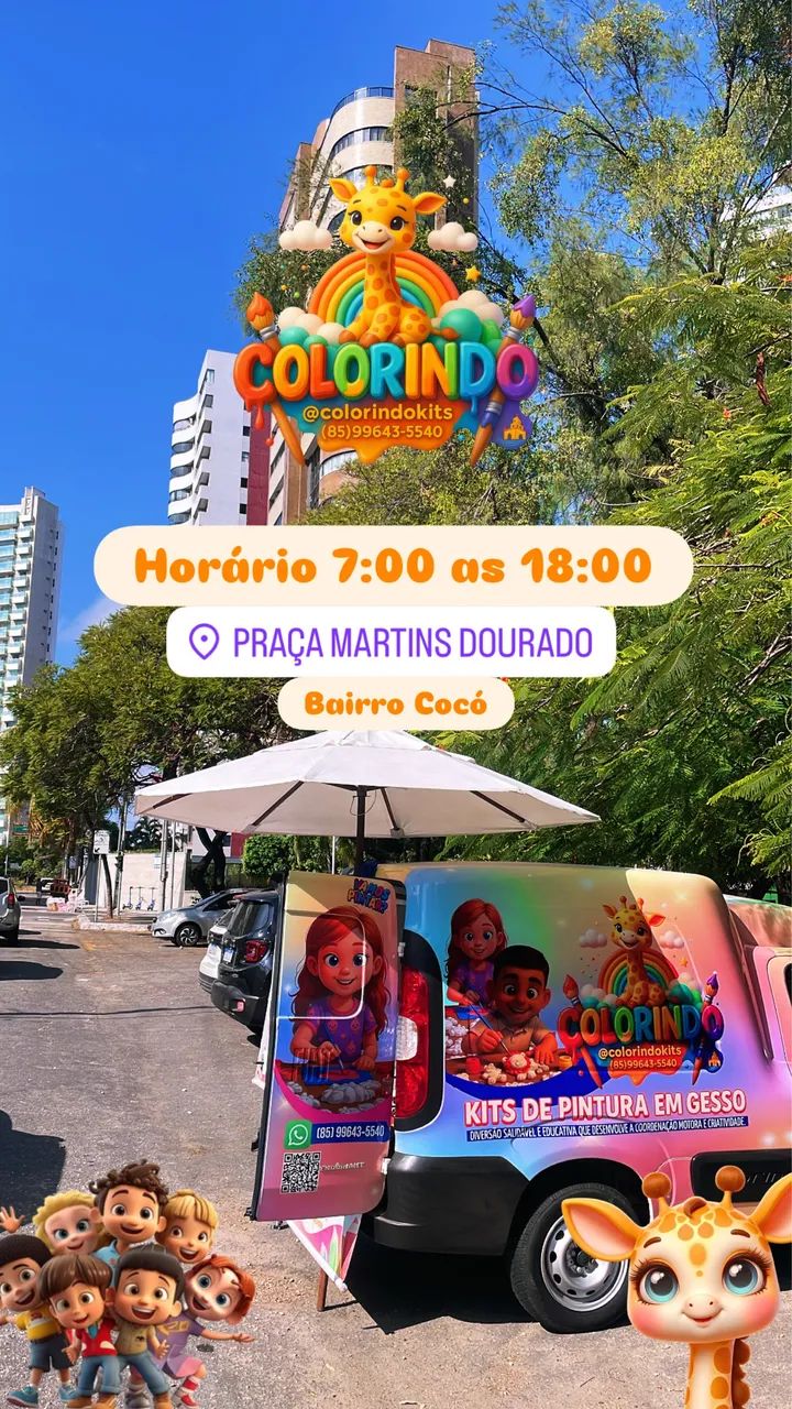 Kit de pintura em gesso para colorir pintar  - Foto 3