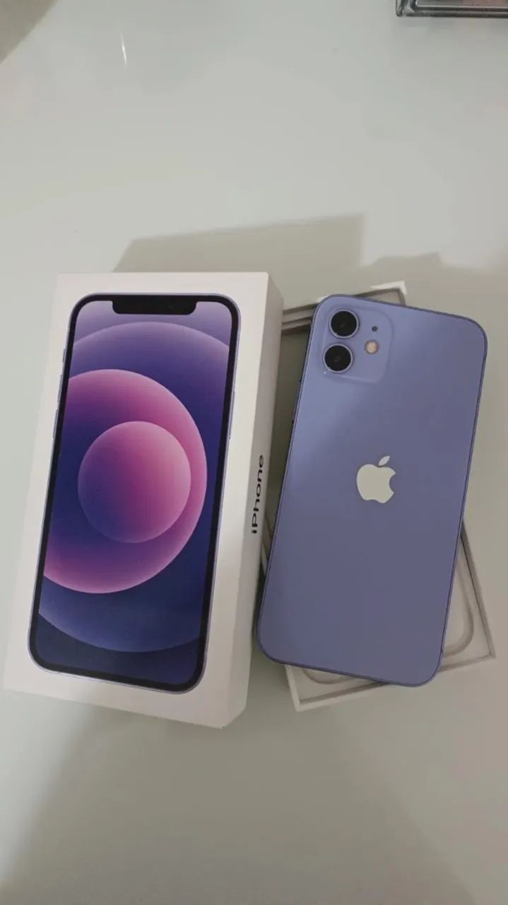 iPhone 12 Roxo 64GB - Face ID funcionando