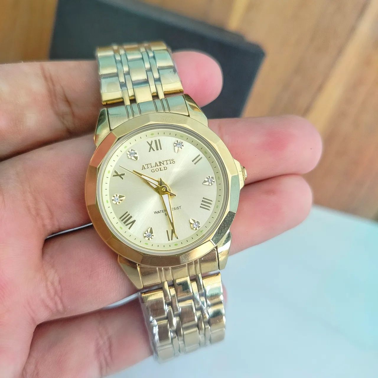 Novo atlantis gold original relógio de pulso  - Foto 5