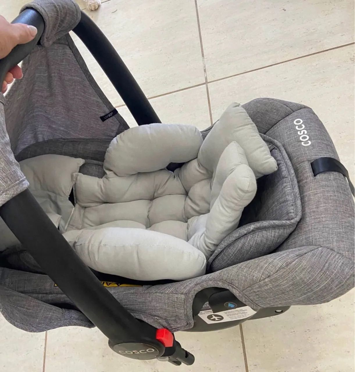 Carrinho Moisés e bebê conforto cosco  - Foto 3