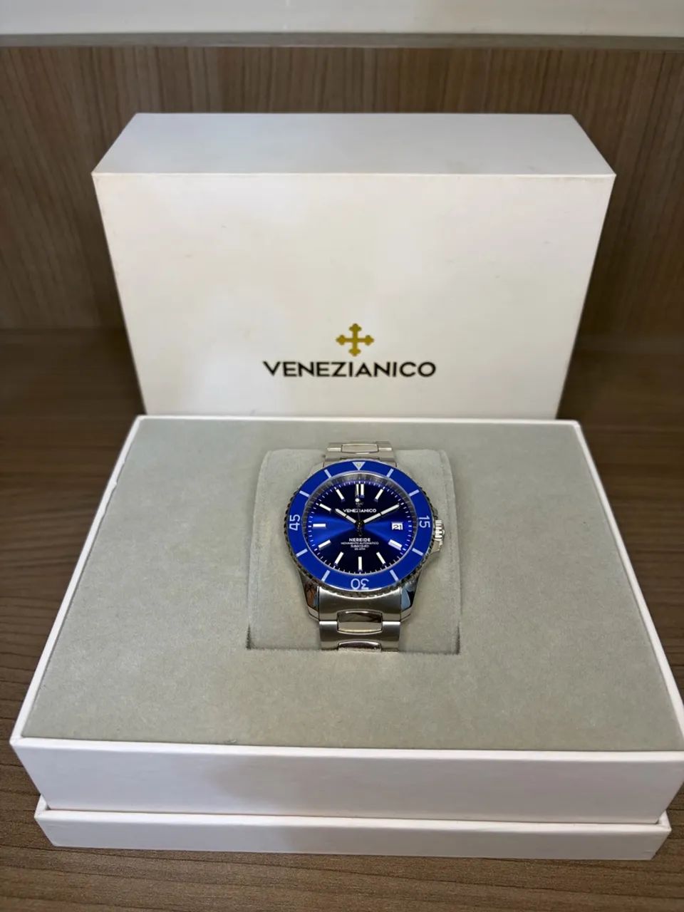 Relógio Venezianico Nereide automático azul - Foto 3