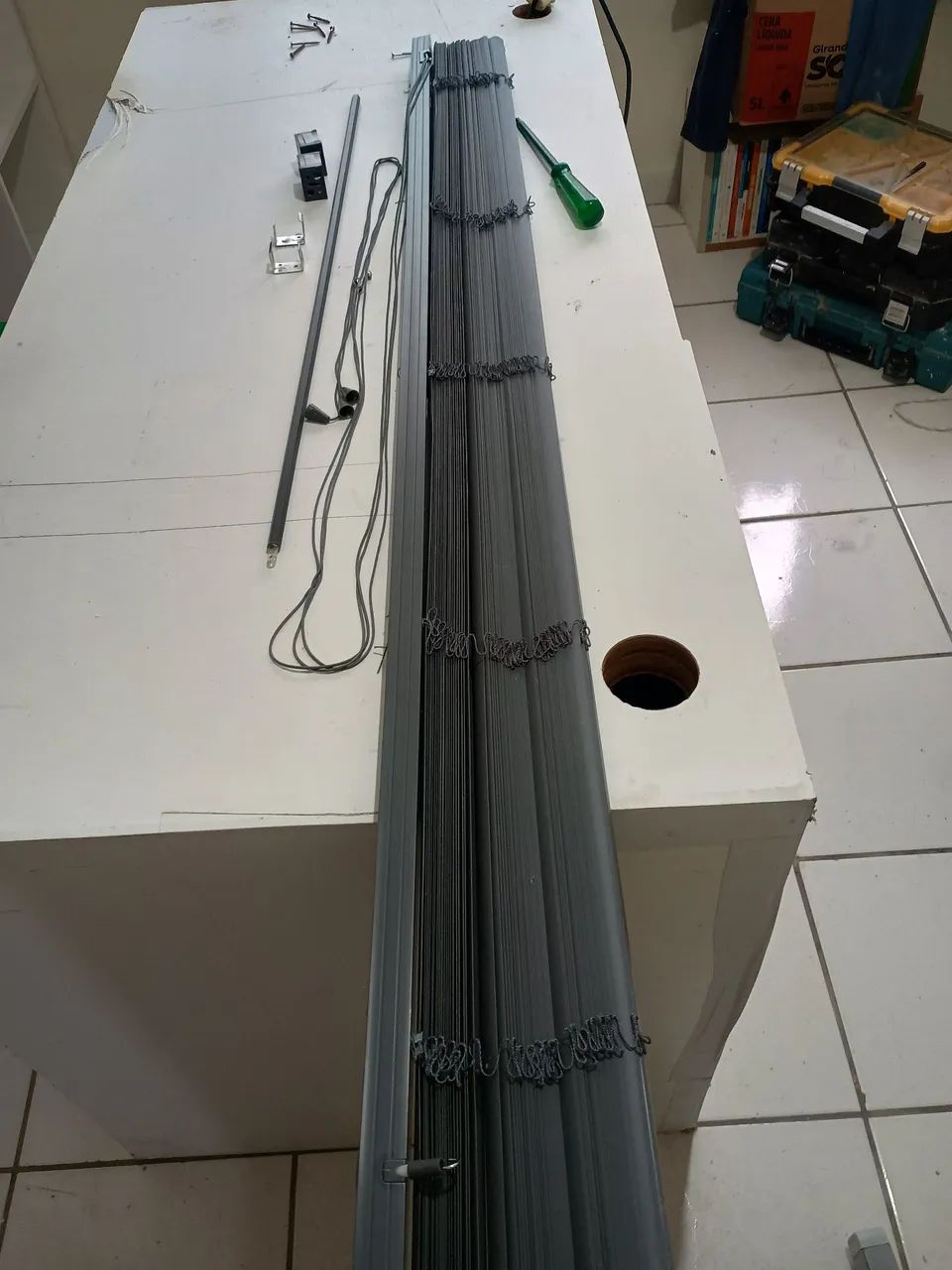 Persiana cinza chumbo em ótimo estado.  - Foto 5