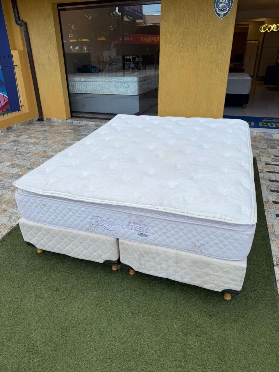 Cama box Queen com colchão queen ECOFLEX - Entregamos! 