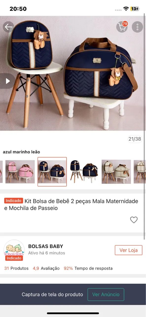 Bolsa maternidade 