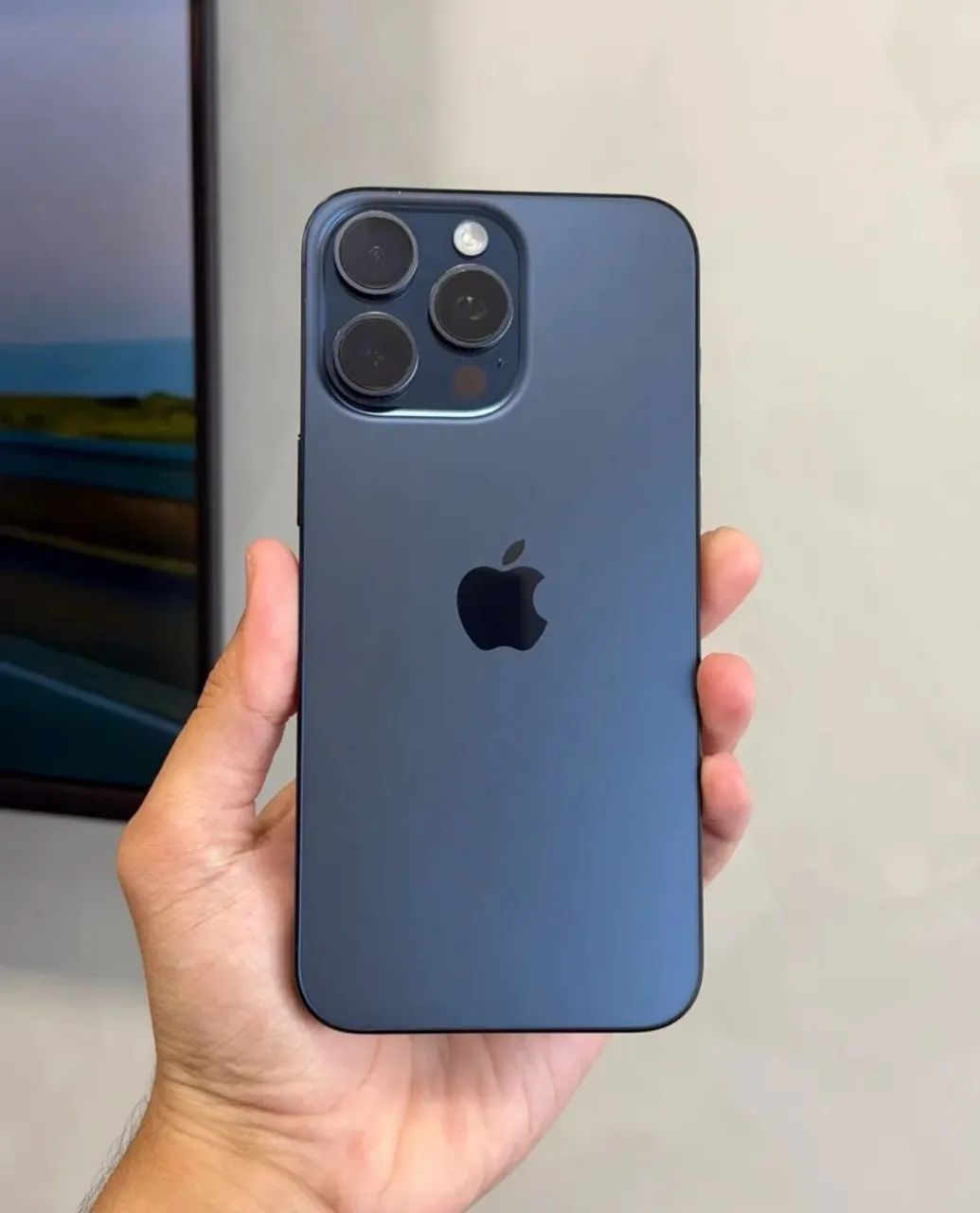 iPhone Pro Max 512GB Azul Bateria 80% - pego o 18 Pro