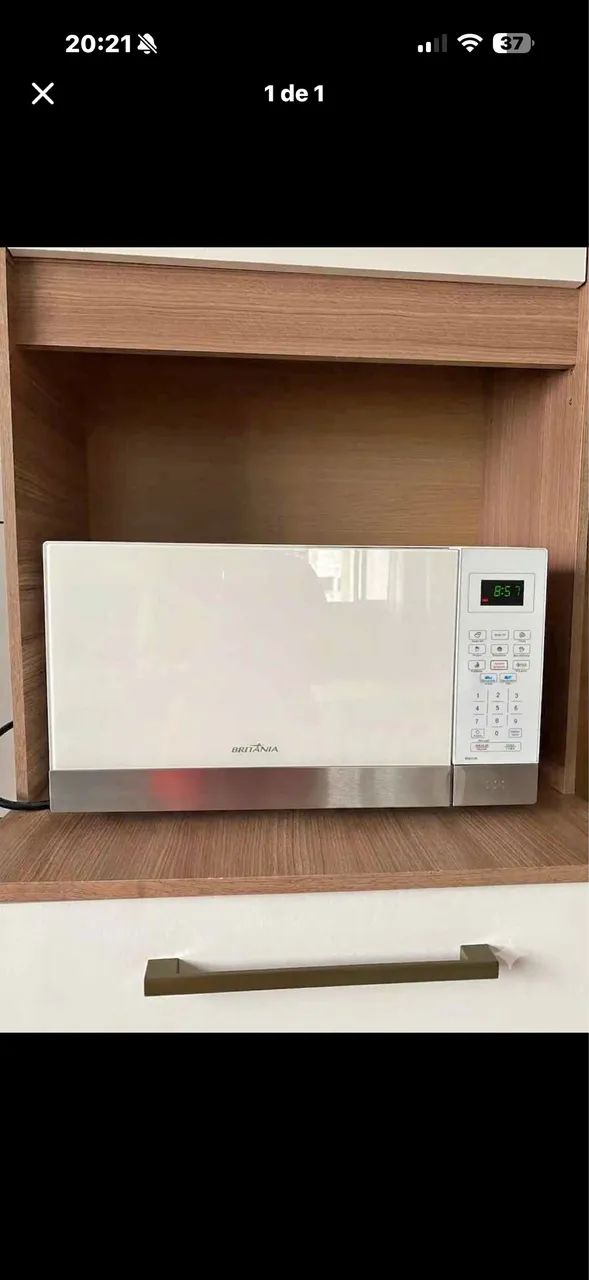 Microondas espelhado desapego