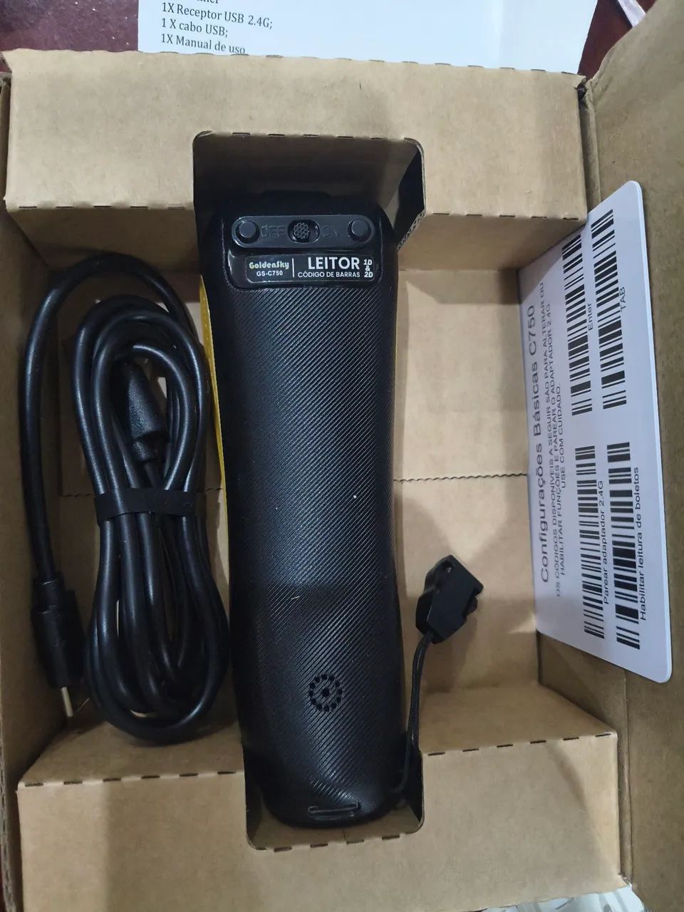 Leitor scanner de código bluetooth & 2.4G 1d 2d - Foto 2