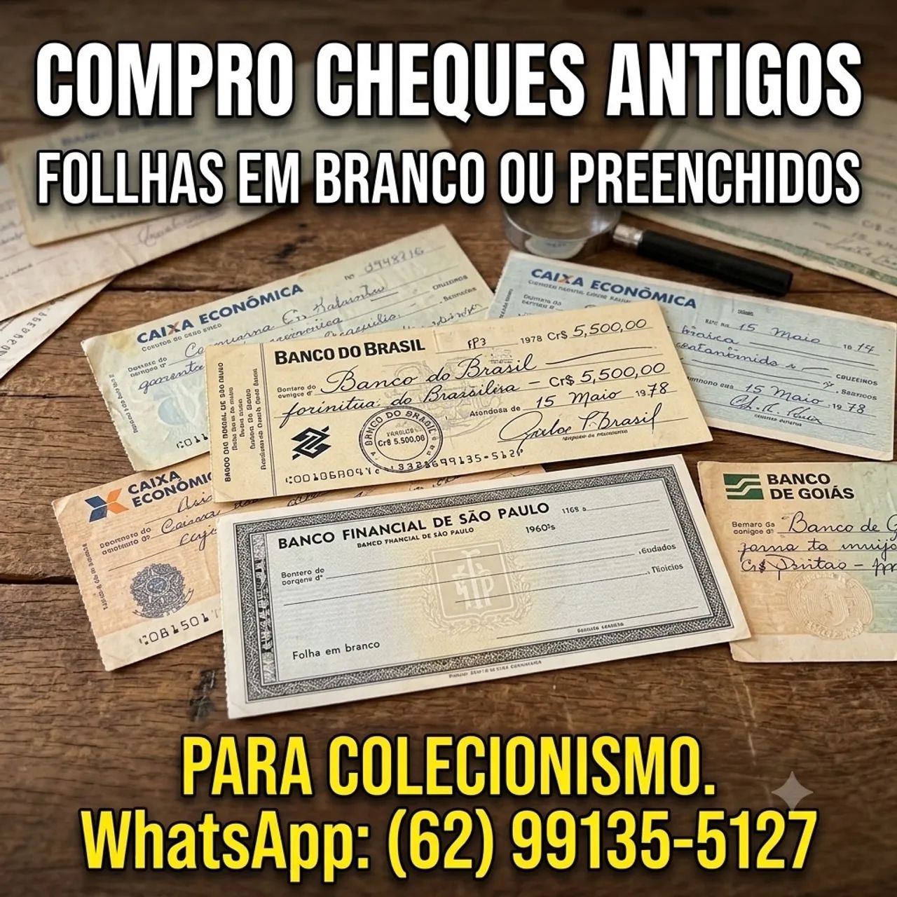 Cheques de Bancos Antigos - Foto 5