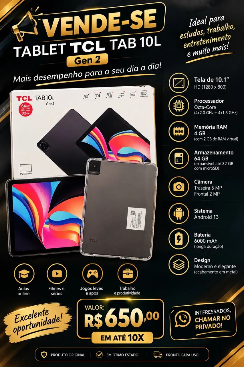 TABLET TCL TAB 10L Gen 2