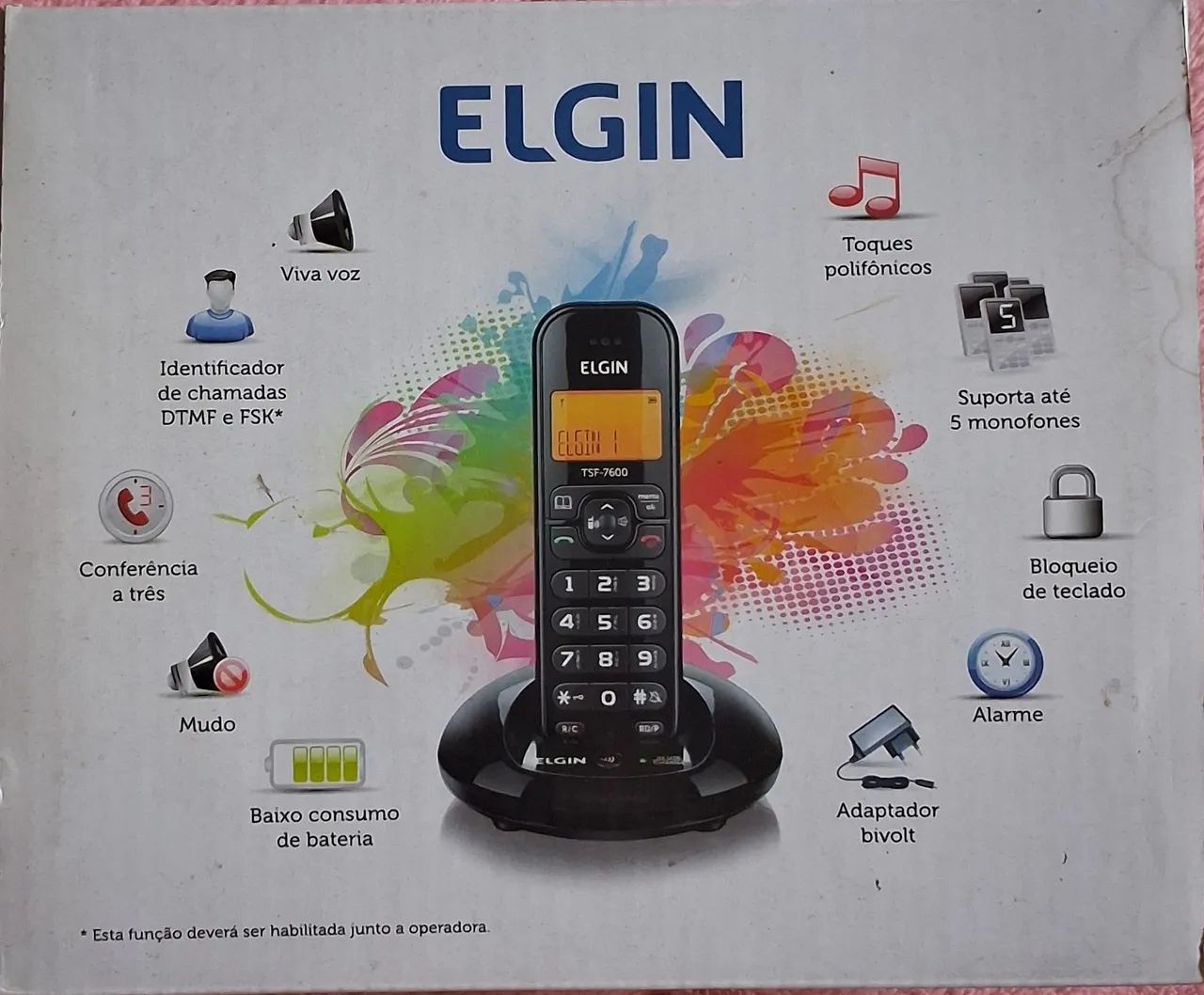 Telefone sem fio Elgin