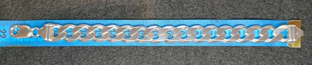 Pulseira Prata 925 (13mm) - 47 gramas - Foto 5